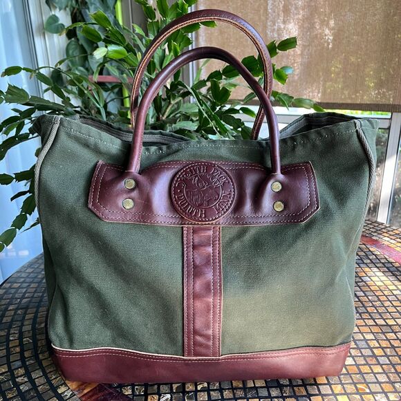 Duluth Pack Sportsmans Canvas & Leather Tote Bag Large EUC - Picture 1 of 10